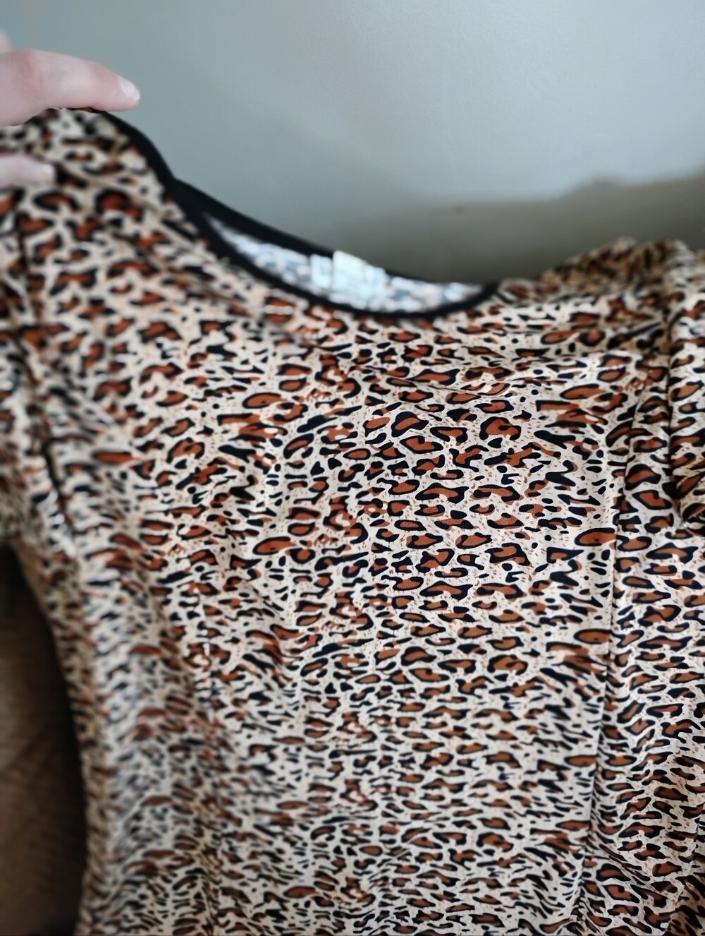 Forget Me Not Leopard Print Night Dress in Tan, Brown & Black